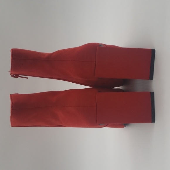 750- Bar lll Women's Knee Boots Asyaf Red Color Size 7 M - Picture 4 of 9
